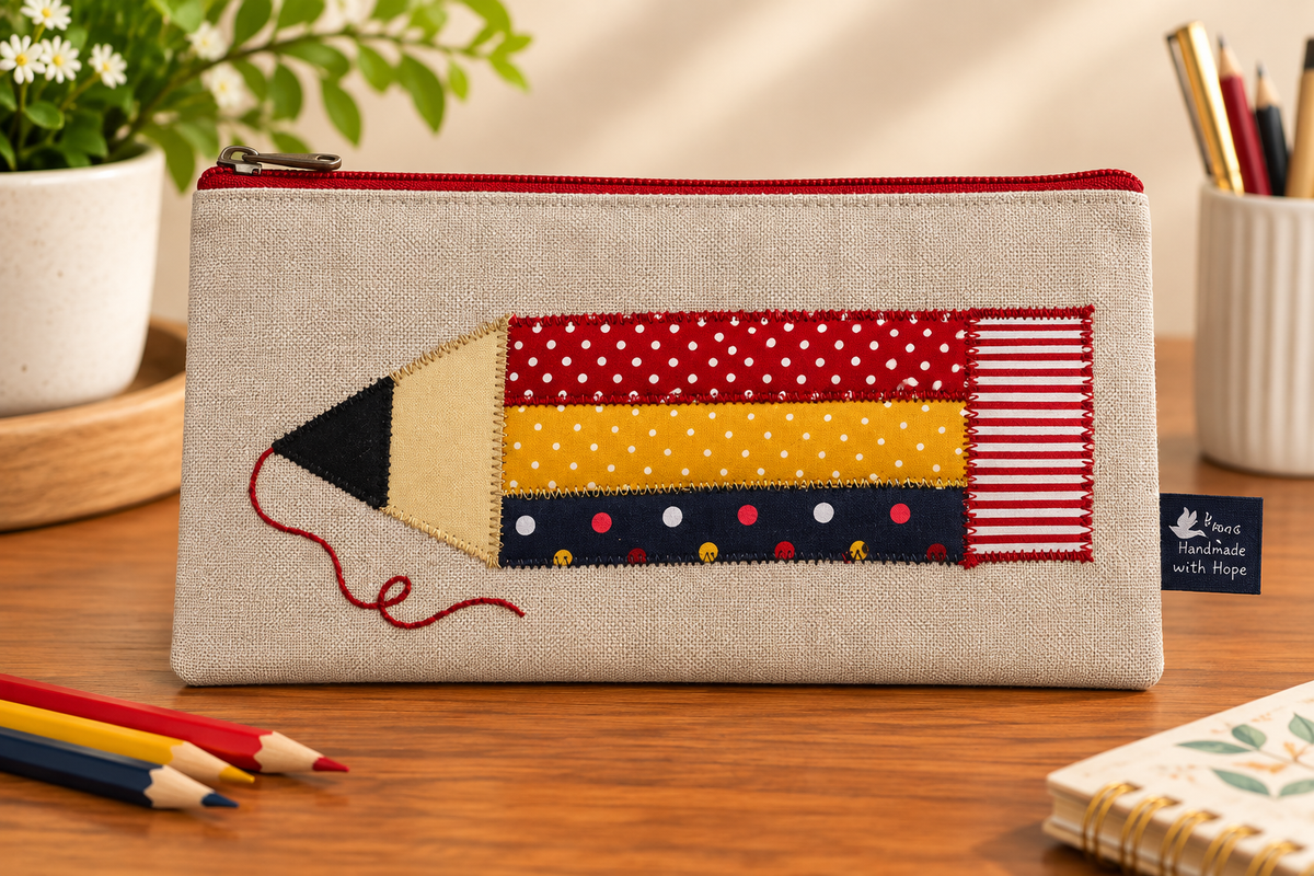 Handcrafted Fabric Pencil Case
