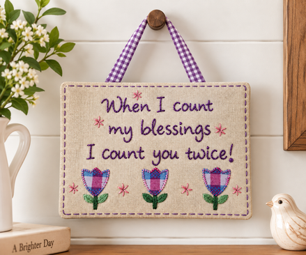Handstitched Wall Hangings