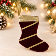 Handcrafted Miniature Velvet Christmas Stockings