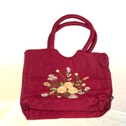 Embroidered Silk Handbag