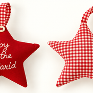 Handcrafted Star-Shaped Christmas Ornaments