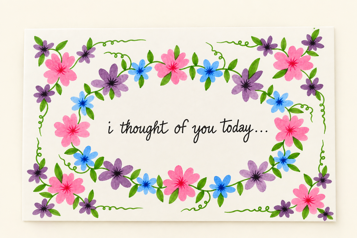 Handmade card - thought of you