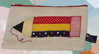 Handcrafted Fabric Pencil Case