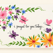 Handmade card - I prayed for you