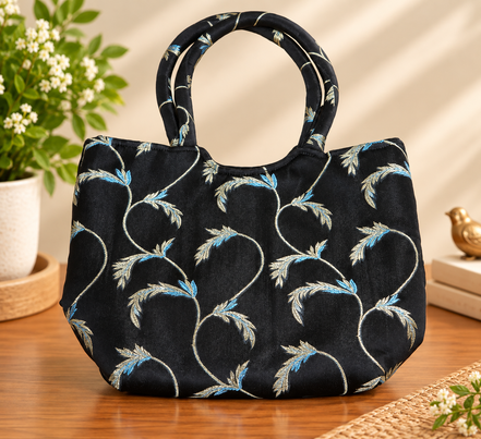 Satin Brocade Handbag