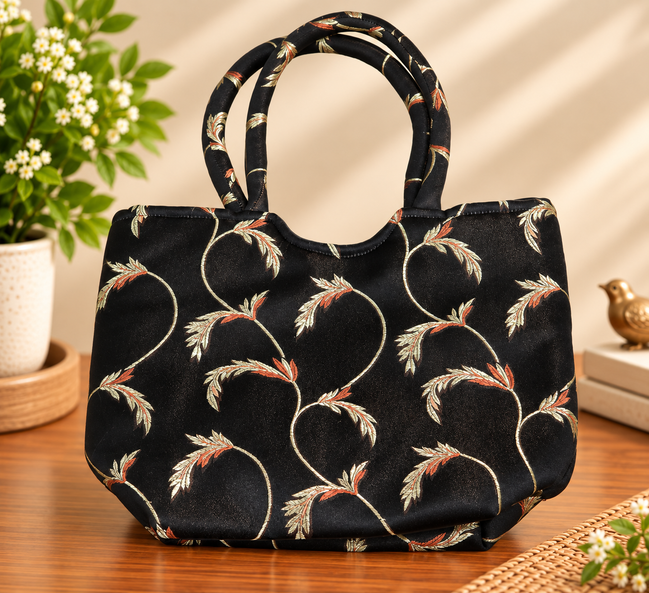 Satin Brocade Handbag