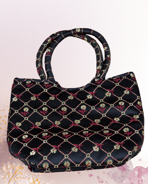 Satin Brocade Handbag