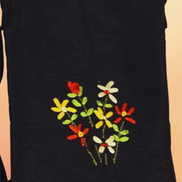 Embroidered Crossbody Sling Bag