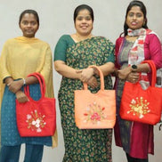 Embroidered Silk Handbag