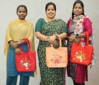 Embroidered Silk Handbag